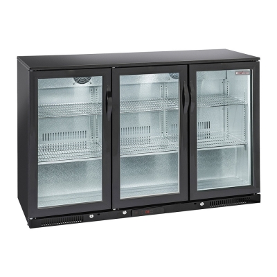Refroidisseur de bouteilles "arrière bar" ventilé, 3 portes vitrées battantes WR-TAB3-B3